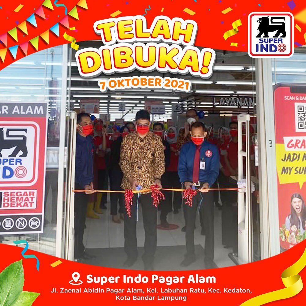 TELAH BUKA! Super Indo Pagar Alam Lampung