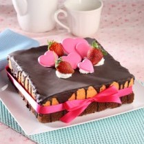 Resep Choco Pink Valentine Cake