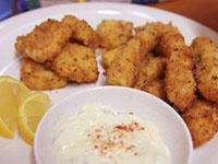 Resep Fish and cheese fritters