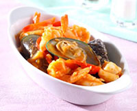 Resep Spicy and sour seafood