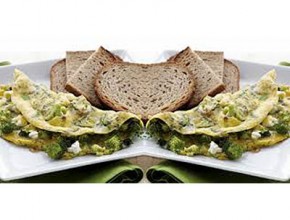 Resep Omelet brokoli & roti gandum